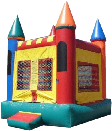 Castle Bounce House - Happy Jump Castle 2 Commercial Bounce House (422x480), Png Download