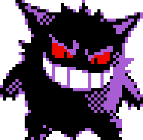 Epic Gengar - Gengar Pokemon Pixel (750x610), Png Download