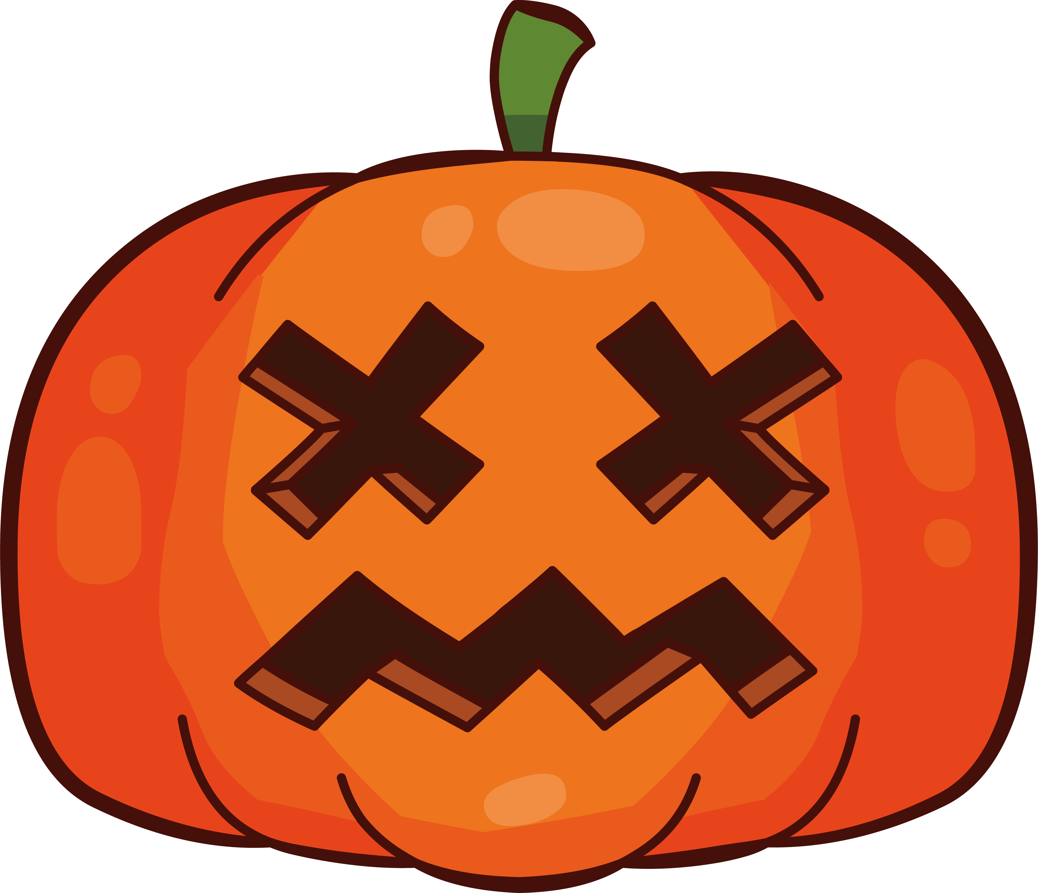 Graphic Library Download Clipart Jack O Lantern - Eyes On A Pumpkin (3354x2886), Png Download