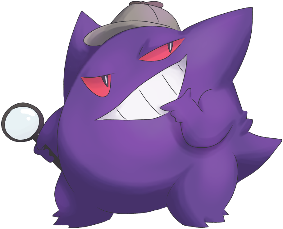 @thekingnappy The Great Detective Gengar Boooiiiii - Twitter (1200x1001), Png Download