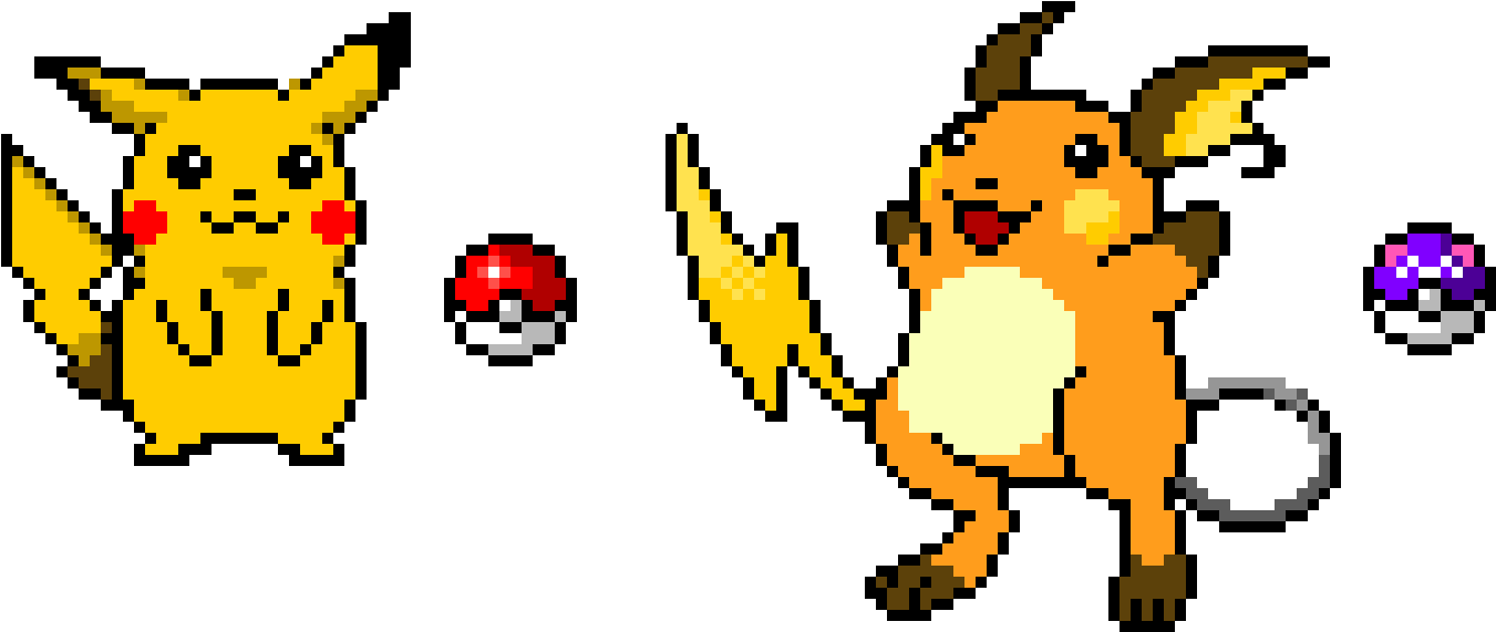 Pikachu And Raichu - Pikachu (1420x690), Png Download