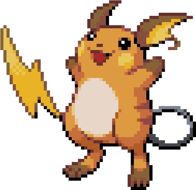 Raichu - Pokemon Raichu Sprite (860x790), Png Download