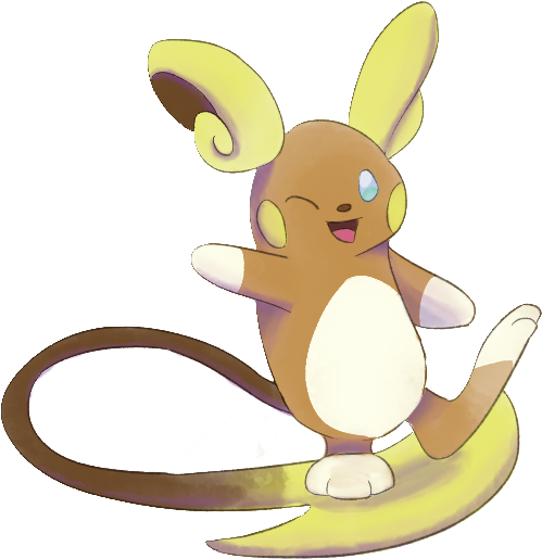 Raichu Alola Png - Alolan Raichu Png (526x544), Png Download