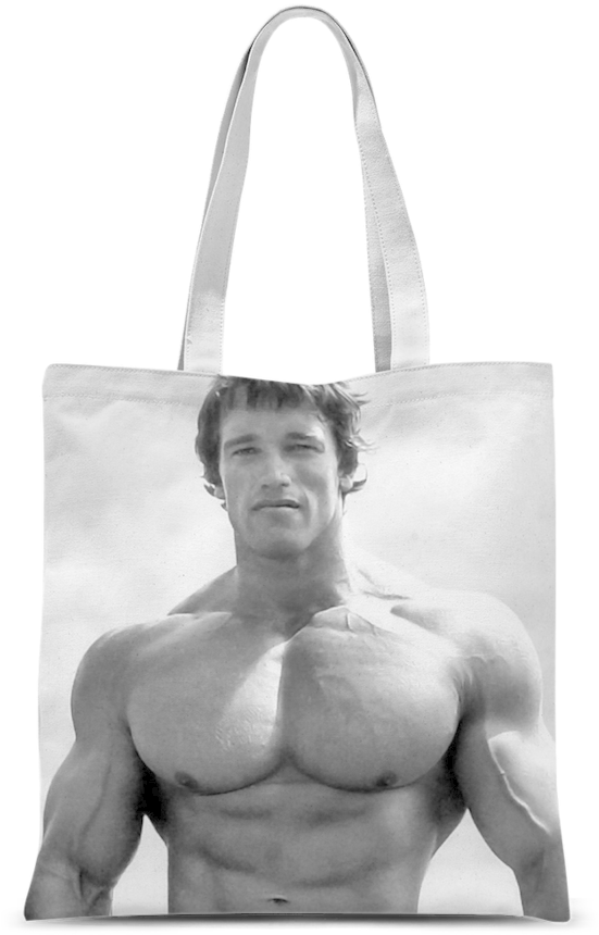 Arnold Schwarzenegger ﻿classic Sublimation Tote Bag - Arnold Schwarzenegger Muscles (900x900), Png Download