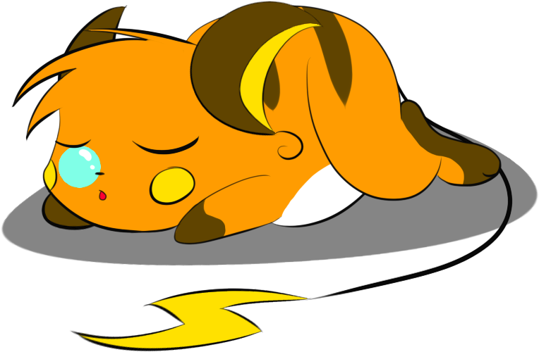 Sleepy Raichu By Casper3703 On Deviantart (800x650), Png Download