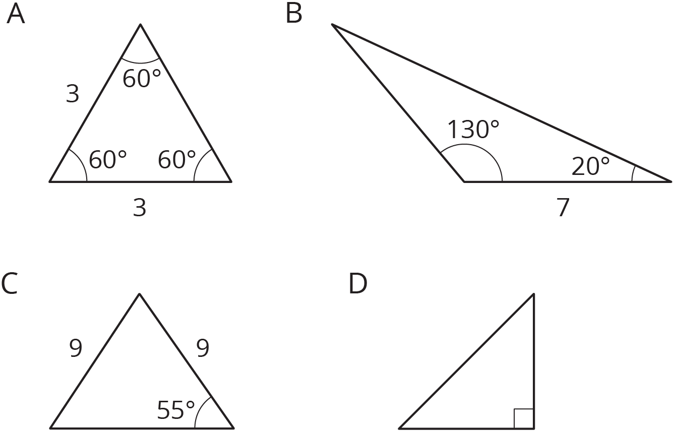 Which One Doesn't Belong - Drawing Triangles (1337x855), Png Download