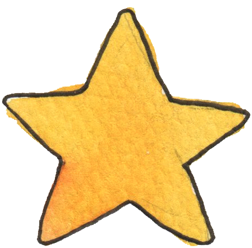 Yellow Stars Transparent Decorative - Portable Network Graphics (1024x1024), Png Download