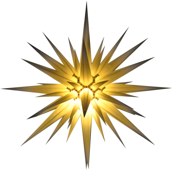 Moravian Star (627x600), Png Download