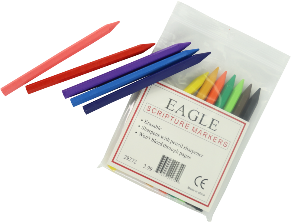 Erasable Scripture Crayons - Marker Pen (1000x753), Png Download