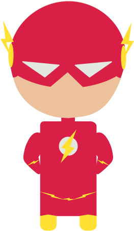 Vector Chibi The Flash By D G - Flash Marvel Vector (600x600), Png Download
