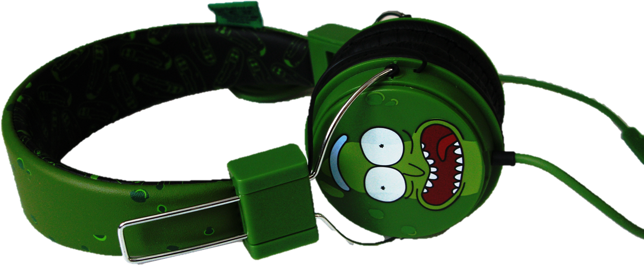 Rick And Morty Pickle Rick Headphones1 - Belt (1377x886), Png Download