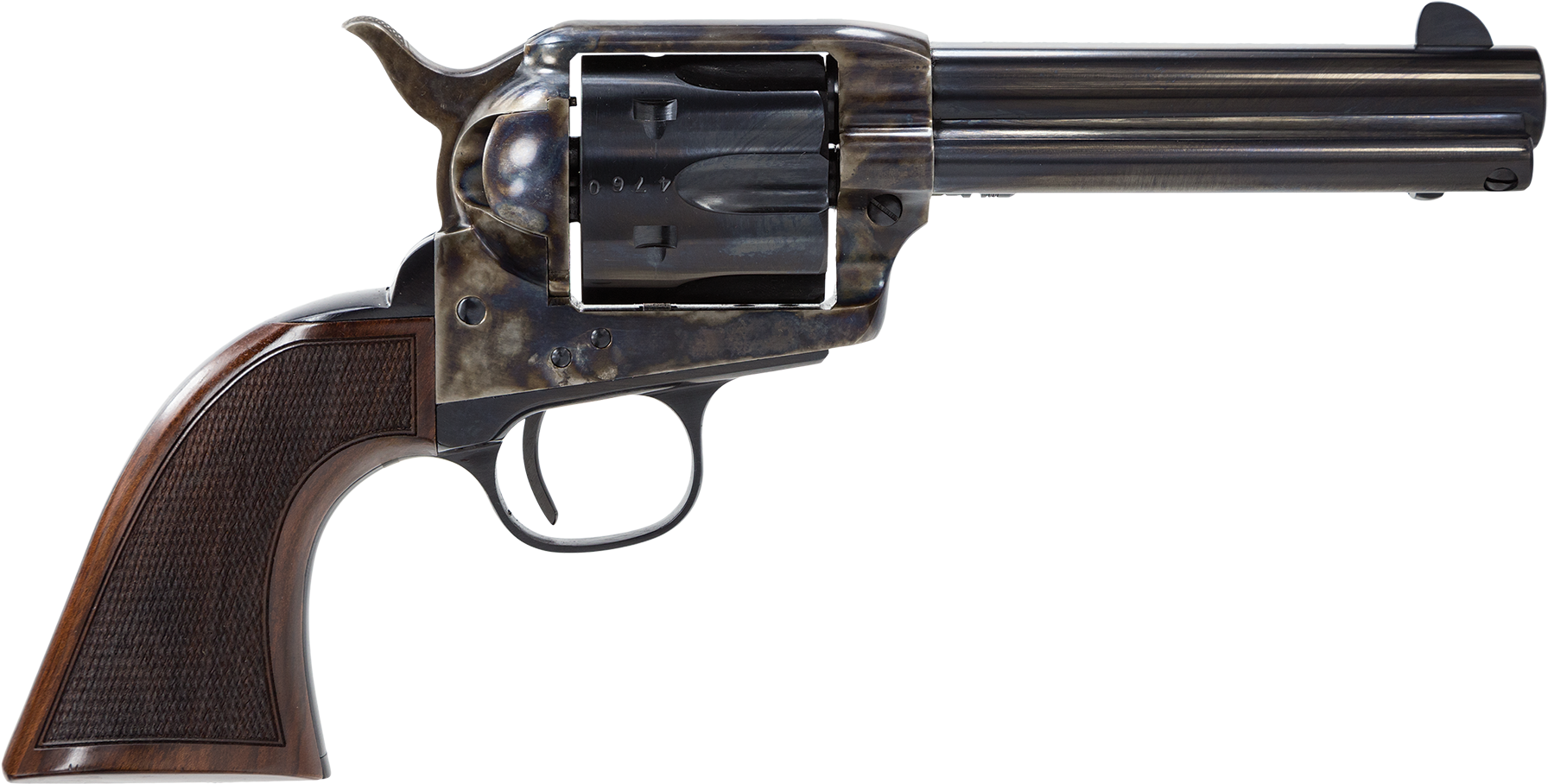 Taylors 4107de Smoke Wagon Deluxe 357 Mag - Ruger New Vaquero 4.62 (1800x929), Png Download
