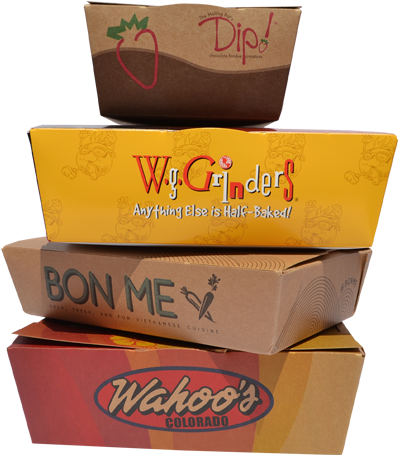 Custom Printed Take Out Boxes - Food To Go Box (400x500), Png Download