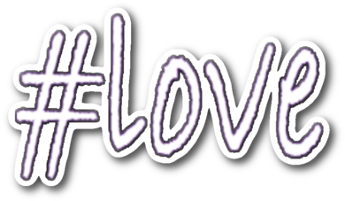 Hashtag Sticker Png Black And White Download - Decal (480x480), Png Download