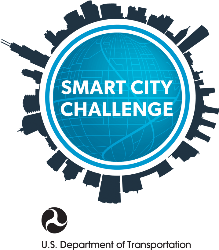 Smart Mobility Planning In Texas Cities Is Underway - Smart City Challenge Logo (858x1020), Png Download