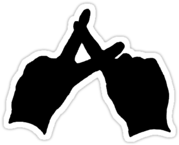 Noir Stylisé Twenty One Pilots Symbole De La Main - Twenty One Pilots (375x360), Png Download