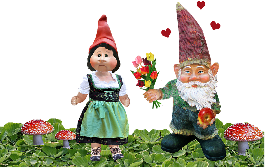 Gnome, Valentine, Celebration - Valentine Gnome (960x687), Png Download