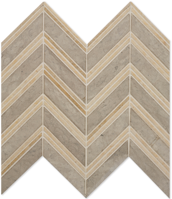 Chevron Brown Honed - Arizona Tile (800x794), Png Download