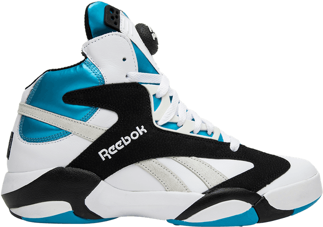 Shaq Attaq - Reebok Shaq Attaq (weiß / Blau) Sneaker (750x750), Png Download