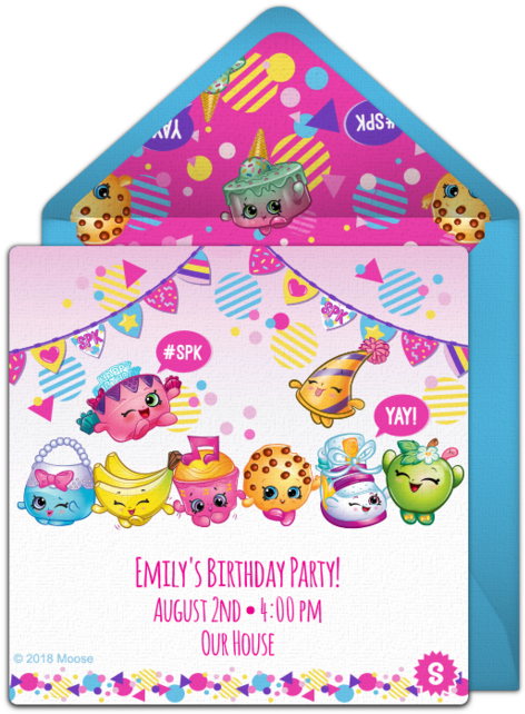 Birthday Party Online Invitation (650x650), Png Download