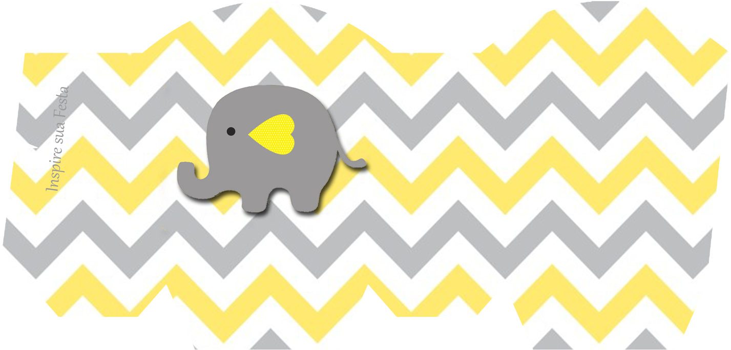 Caixa Para Guloseimas Personalizada Gratuita Elefantinho - Personalizados Elefantinho Azul Para Imprimir (1500x1060), Png Download