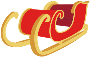 Santa Sleigh Png, Download Png Image With Transparent - Trineo De Santa (400x400), Png Download