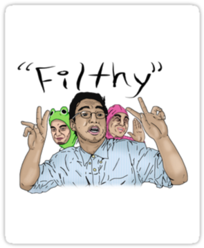 Filthy Frank Filthy By Cameron Martin - Shirt (375x360), Png Download