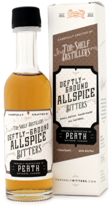 Top Shelf Deftly Ground Allspice Bitters - Bitters (447x480), Png Download