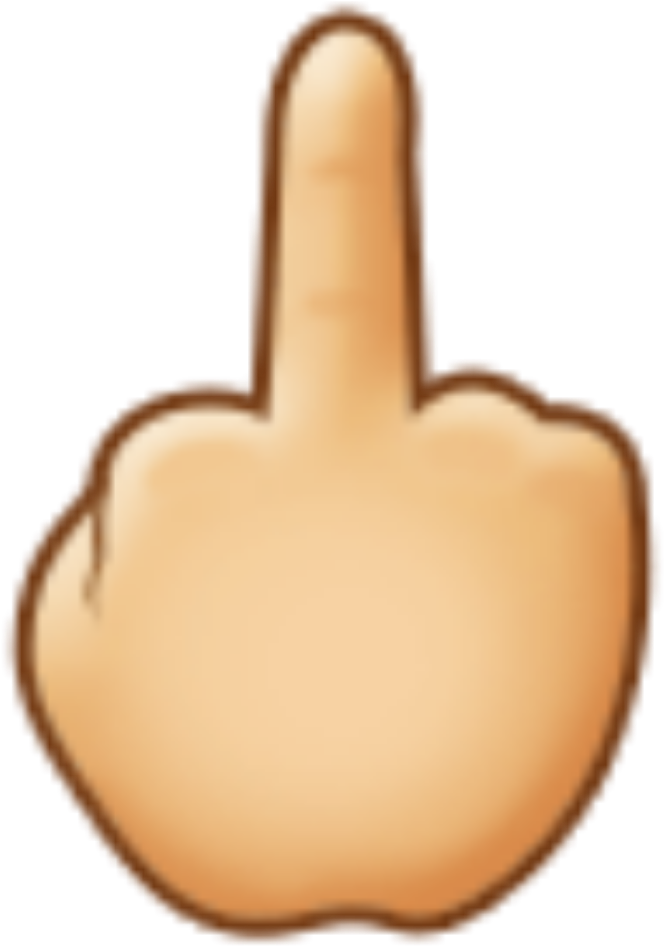 Middlefinger Middlefingeremoji Emoji Handemoji Sticker - Sticker (826x960), Png Download