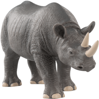 Rhino Toy - Rhinoceros Toy Png (360x360), Png Download