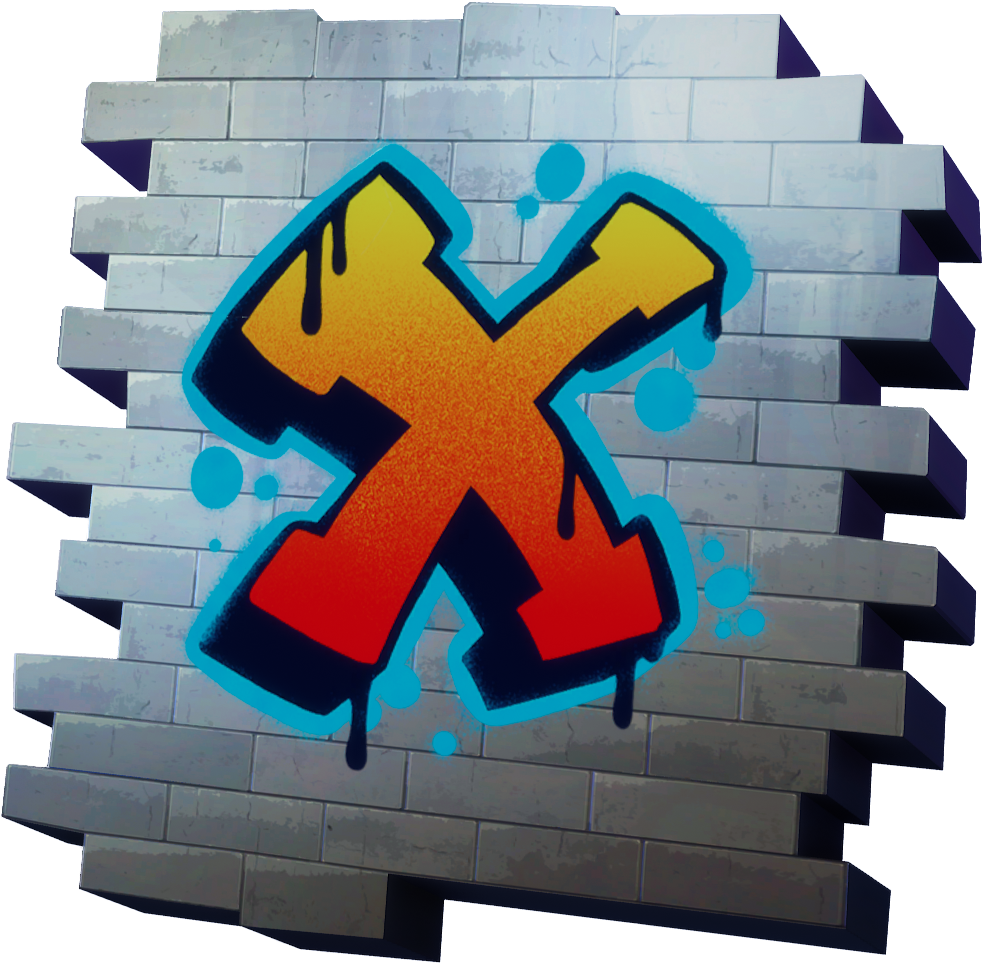 Download Images Icon Png X Spray Paint Fortnite Transparent PNG Download SeekPNG