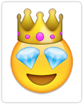 Emoji Png Transparent Diamond - Cafepress I Am Queen Iphone 7 Plus Tough Case (375x360), Png Download