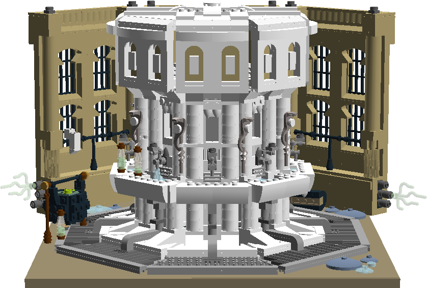 Entrance To The Chamber Of Secrets - Classical Architecture (860x580), Png Download