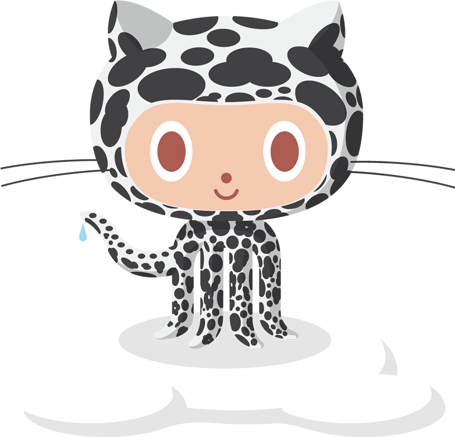 The Snow Octocat - Octocat Github (896x896), Png Download