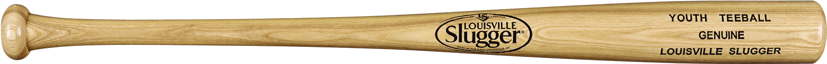 Louisville Slugger 26" Ash Wood Youth Tee Ball Baseball - Louisville Slugger (2100x666), Png Download