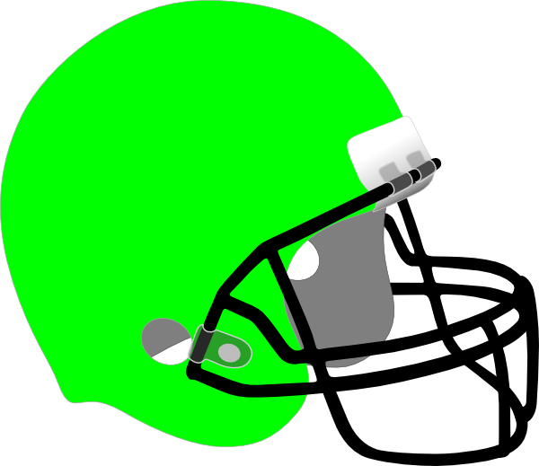 Football Helmet Clipart Png For Web - Neon Green Football Helmet (600x519), Png Download
