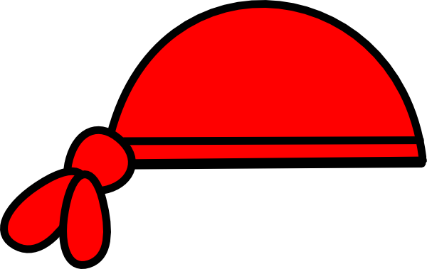 Small - Red Bandana Clipart (600x379), Png Download