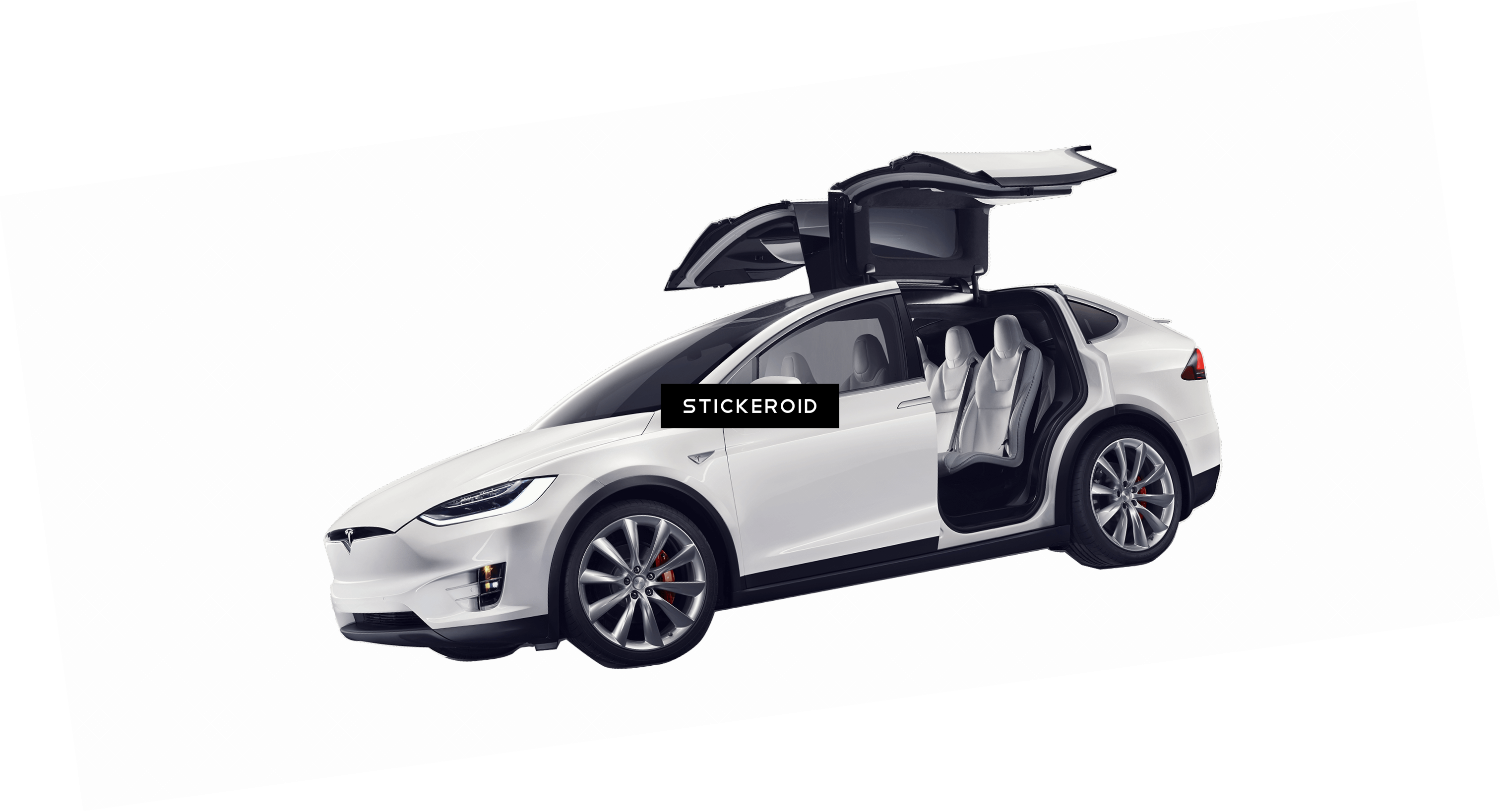 Tesla Model X - Tesla Model X White (3024x1638), Png Download