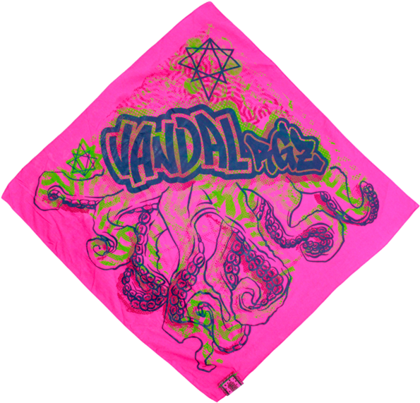 Pink Cotton Candy Tntcls Art Print Bandana - Motif (600x600), Png Download