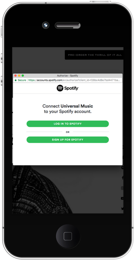 Sign In With Spotify - Iphone (1080x1080), Png Download