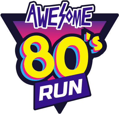 San Diego Awesome 80s Run (387x372), Png Download