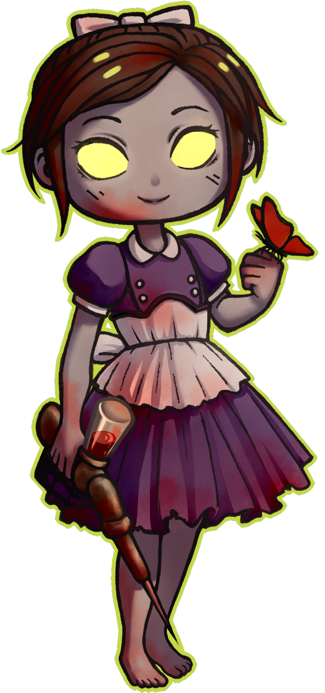 Lil 20sister 20bad 20ver Small - Bioshock Little Sister (904x1658), Png Download