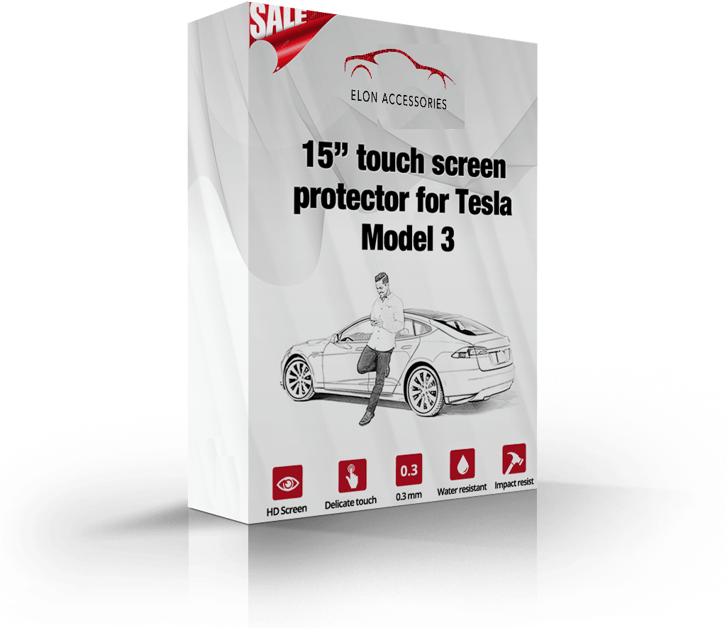 Premium Quality Touchscreen Protector For Tesla Model - Screen Protector (1024x951), Png Download