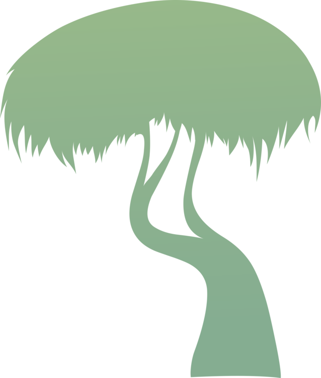 Tree Silhouette Video Plants Cartoon - Tree (638x750), Png Download