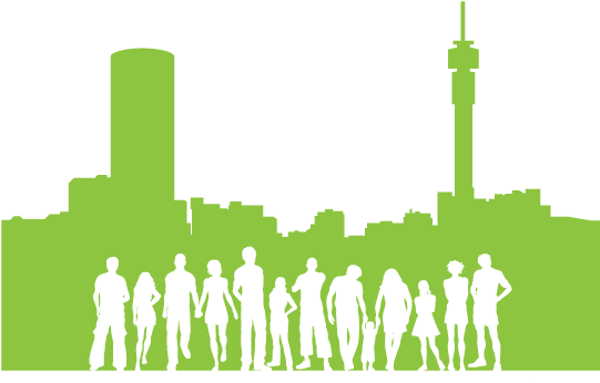 Johannesburg - Illustration (540x440), Png Download