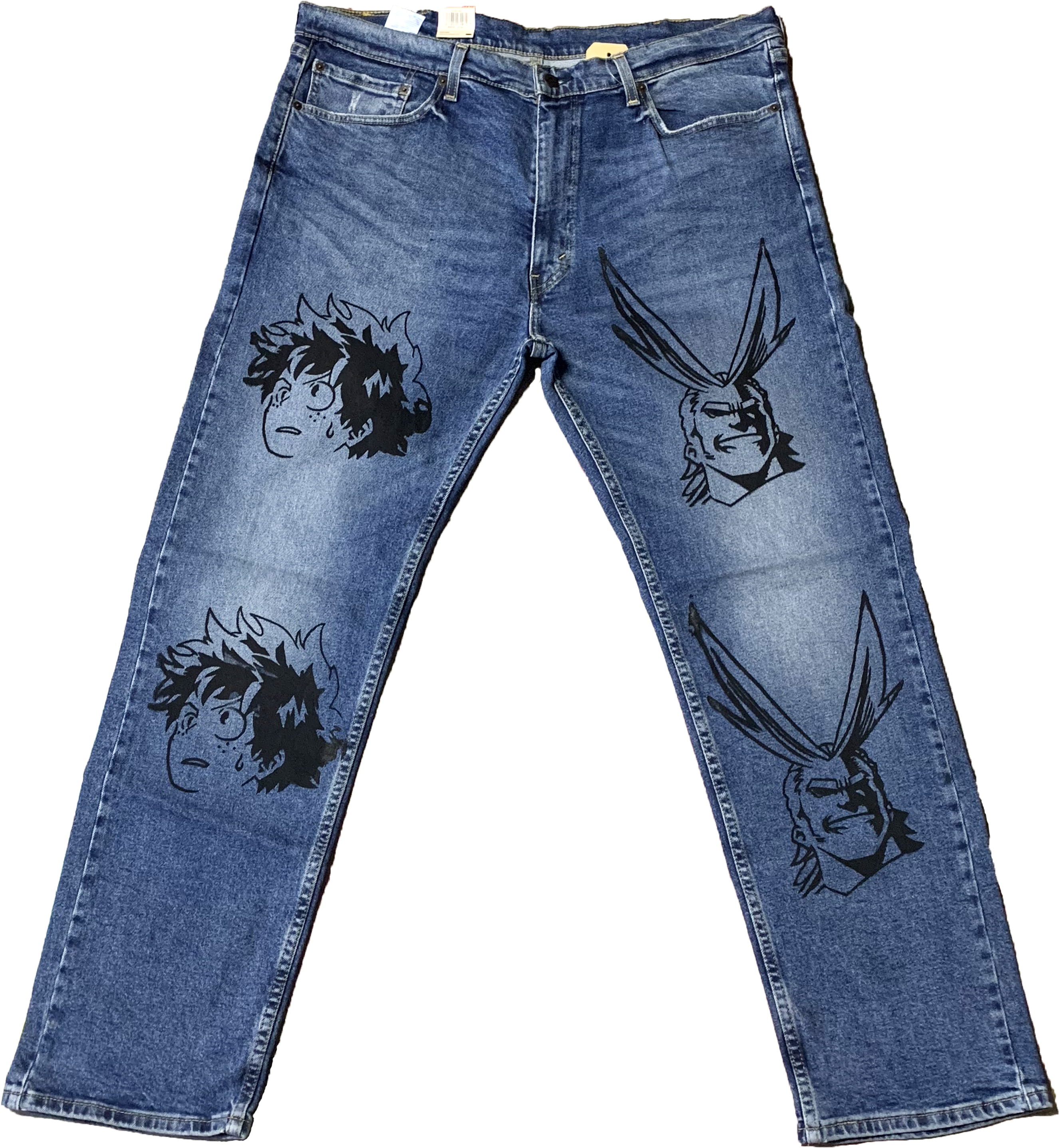 All Might Deku Jeans - Energie Bootcut Jeans 38w (3024x3024), Png Download