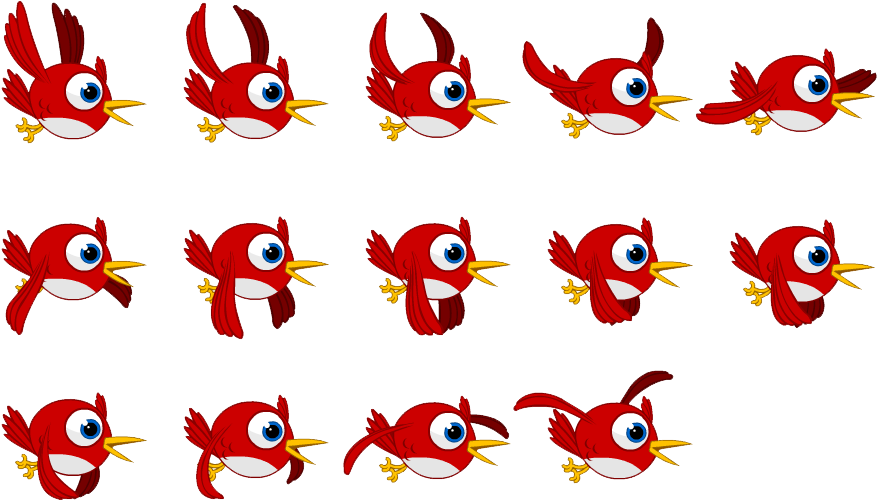 Math Book Covers Flying Png Logo - Bird Sprite Sheet Png (918x506), Png Download