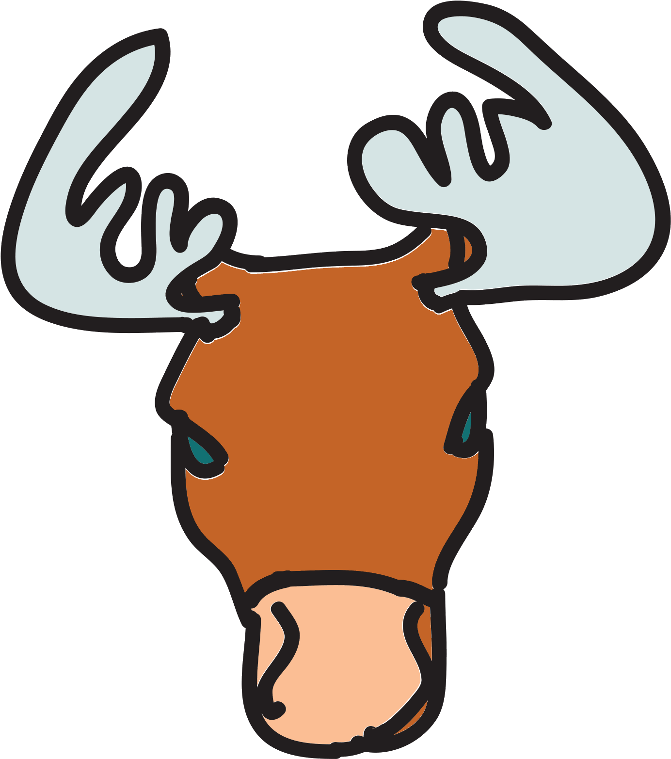 Moose Icon - Deer (1600x1600), Png Download