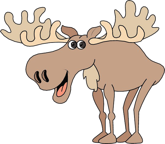 Select Event - Moose Cartoon (550x481), Png Download