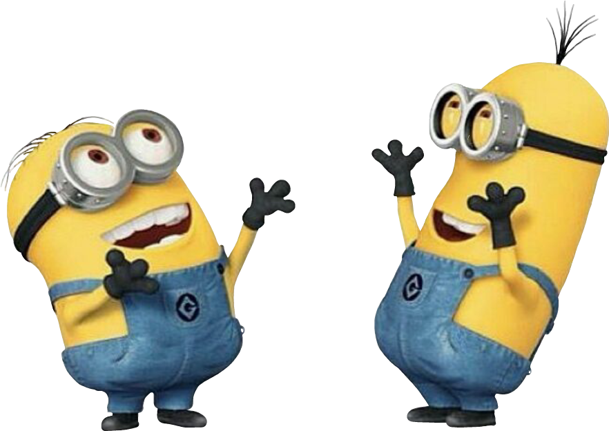 Iloveminions Yellow Bananas Minions Sticker Report - Funny Meme Minions On Best Friends (882x624), Png Download